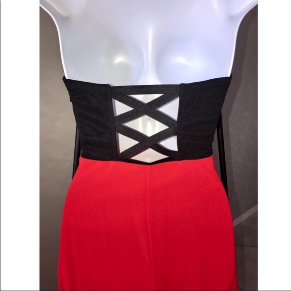 Windsor Strapless High-Low Maxi Dress - Picture 5 of 7